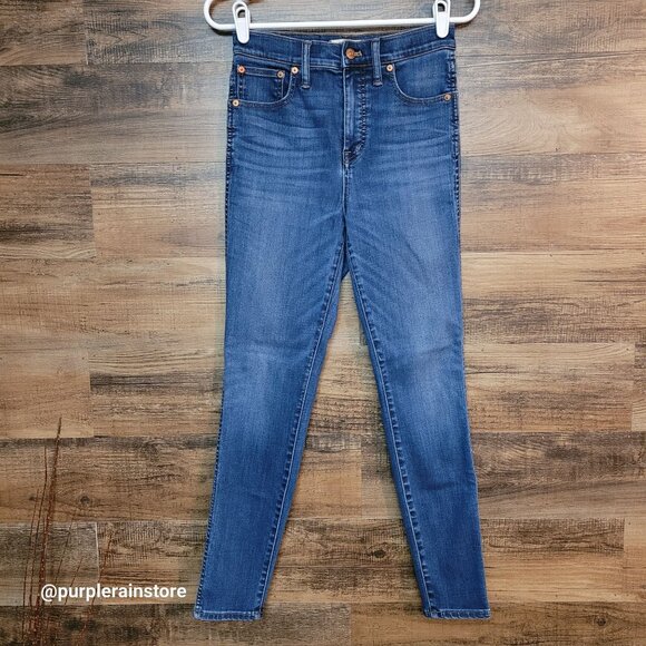 Madewell Jeans 27 Skinny 10" High Rise Danny Wash G7391 Tummy Control Stretch - Picture 1 of 12